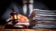 © YURY YUTY - Judge gavel with legal documents and lawyer working