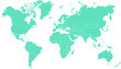 © Pavel - World map. Green modern vector map. Silhouette map.