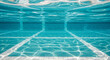 © Rizwan - A vibrant turquoise and white texture of a swimming pool bottom, viewed submerged, featuring a distorted and dynamic rippling water effect for a seamless tiling background.