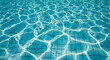 © Rizwan - A vibrant turquoise and white texture of a swimming pool bottom, viewed submerged, featuring a distorted and dynamic rippling water effect for a seamless tiling background.