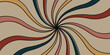 © Ahmad - Retro 70s style swirling psychedelic background with curved colorful lines radiating from the center.