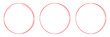 © Daishin - Hand drawn circle line sketch set. Circular vector image. Vector brush strokes circles of paint on white background, doodle round circles for message note mark