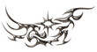 © KWstudio - 3d render of Cybersigilism ornamental gothic sigil patterns with neo tribal lines and cyber aesthetic