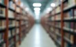 © Lila - Abstract blurred public library interior space. blurry room with bookshelves by defocused effect. use for background or backdrop in business or education concepts. High quality