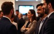 © Michael - Blurred Group of Professionals Networking at Event. High quality