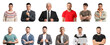 © Pixel-Shot - Collage of men on white background