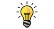 © Launa - Light Bulb Icon Symbol of Brilliant Idea and Innovation for Bright Future