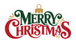 © hafs121 - Festive Message: A vibrant Merry Christmas message, crafted in elegant script, spreads holiday cheer. It's adorned with decorative elements, captures the spirit of the season.