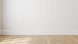 © The 2R Artificiality - A white baseboard in a vacant room, suitable for minimalistic design applications