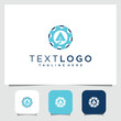 © mastinflowᵀᴹ - abstract arrow up inside a gear symbol logo with multiple color options