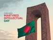 © Hriday - Remembering martyred intellectual day in bangladesh with national flag flying high
