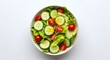 © RAHENA - Fresh and healthy garden salad with crisp lettuce sliced cucumbers and cherry tomatoes