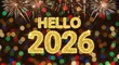 © All STAR - Happy new year hello 2026 with fireworks and bokeh lights