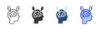 © Ponisih - Stroke Icon Set. Designed In Multi Style