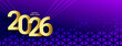 © starlineart - 2026 new year purple banner with halftone effect