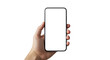 © SabsePahale - Mobile in Hand: An elegant presentation of a modern mobile device, held gently in a hand, showcasing the sleek design and highlighting the interactive screen.