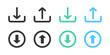 © Robin Khan - Download and upload web icon vector button set.