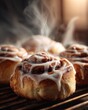 © Penyol Puyol - Warm cinnamon rolls with icing