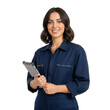 © Napapon - Confident technician holding tablet device smiling