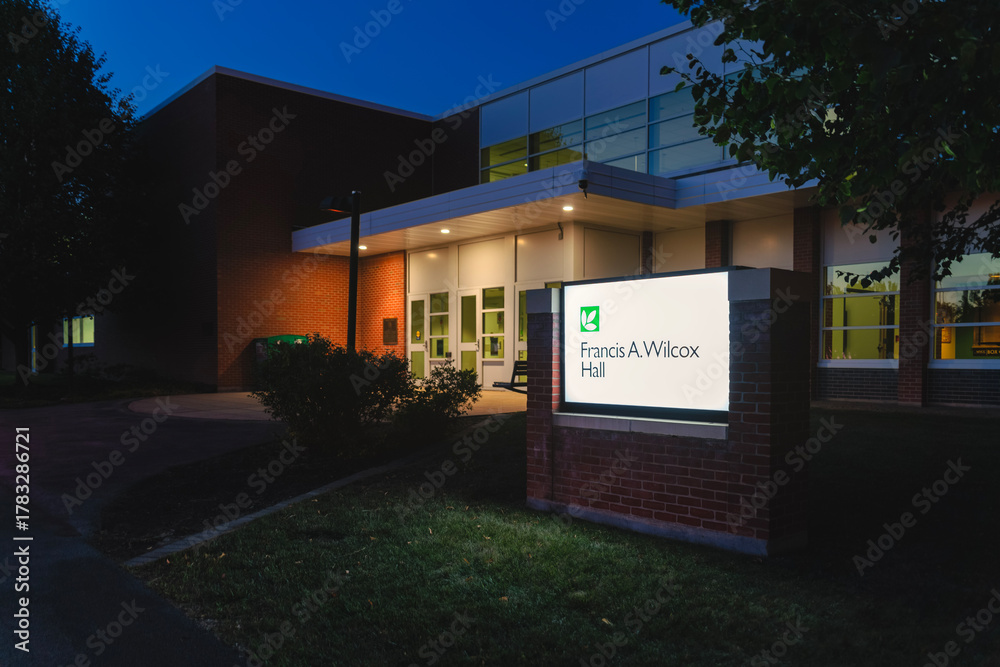 Mvcc Learning Commons Utica, NY - Sep 3, 2025: Francis A. Wilcox Hall at MVCC Utica campus ...