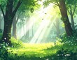 © Matuna - 林　日差し
