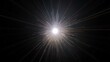 © Ghazala - Abstract glowing light tunnel with particles moving towards a bright center in dark space