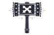 © Lovely - Isolated dark gray hammer with crossed arrows for power and force