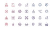 © gudangPIXEL - A collection of simple line-art icons illustrating diverse concepts. Subjects include science, industry, technology, finance, nature, health, and social themes
