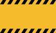 © Александра Алероева - construction alert safety warning display, bright caution stripe sign with hazard patterns and space, vivid safety banner featuring hazard stripes and dedicated text area for warnings