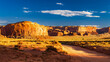 © Ondrej Bucek - The red rock desert and spires of scenic drive in Monument Valley Navajo Tribal park in Arizona United States of America in strong sunlight.