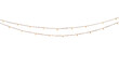 © Creative stock Image - Two strands of warm white string lights hanging against a space