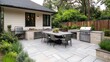 © LIPO@SEXTAO22 - Outdoor Kitchen with Grill and Dining on Stone Patio, landscape design , outdoor living