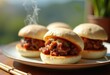 © Yaroslava - Artisanal Bao Buns with Braised Pork Bun Creation, Steamed Softness, Uniqueness of Asian Inspired Mini Sandwiches