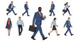 © MilioDerestd.co - Diverse Professionals Commuting - Business People Walking to Work.