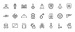 © Digital Bazaar - 24 set of outline web army icons such as military robot hine, airplane bomb, militar radar, radiation, rebellion vector thin icons for report, presentation, diagram, web design, mobile app