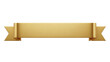 © Lunapix - Flat gold banner ribbon for award or certificate design