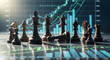 © Visol Studio - Chess pieces strategy on financial stock market chart