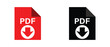 © ROKETonline - Document Icon and PDF icon, pdf document file icon, office file icon.