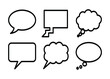 © FKStock - Set of Speech Bubbles and Thought Clouds for Social Media Communication and Conversation Design
