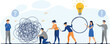 © chamath - Teamwork Unraveling Tangled Problem to Find Creative Solution Idea