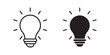 © Iconic Vibe - Bulb Icon. representing a quick tip, successful idea, solution, or approved concept. Vector illustration with stroke and fill on a white background.