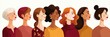 © Robert Kneschke - Diverse Group Of Women Illustration On White Background Showing Different Ethnicities Hairstyles And Ages For Beauty And Fashion Concepts