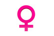 © Rattanathip - Pink female gender symbol representing femininity woman feminism and equality isolated on transparent background bold and modern design empowering and positive vibe