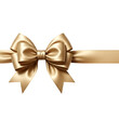 © KARIMA - Elegant Gold Ribbon Bow Festive Decoration for Gifts and Celebrations.