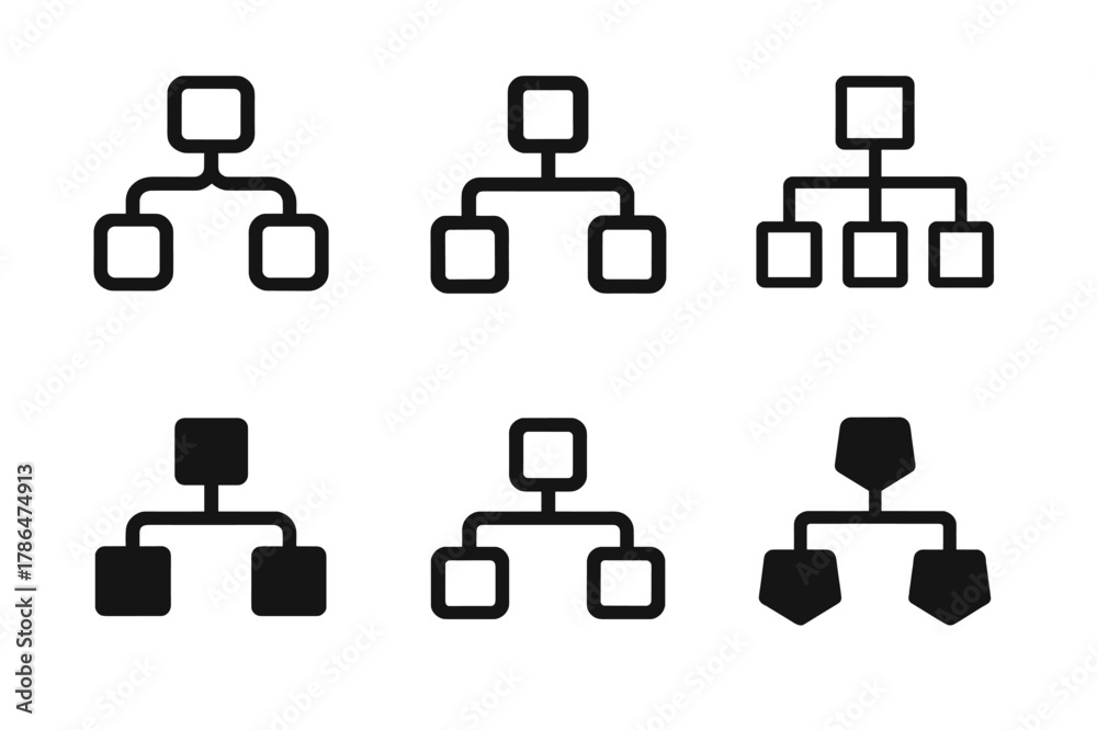 OOP Logo Variations. Object-oriented programming (OOP) chart. Set Logo ...