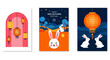 © barcel - Mid-Autumn Festival Celebrations Lanterns, Rabbits, and Festive Designs