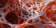 © Electric - 3D render of human cells inside tissue with highly detailed microscopic visualization