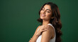 © PRASANNAPIX - Serene Indian Woman Smiling with Eyes Closed, Natural Beauty