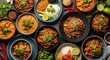 © Creator - Delicious Thai Cuisine Platter Featuring Curries Noodles and Rice