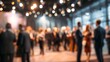 © wu - Blurred shot of business people at party or corporate event in office center. High quality
